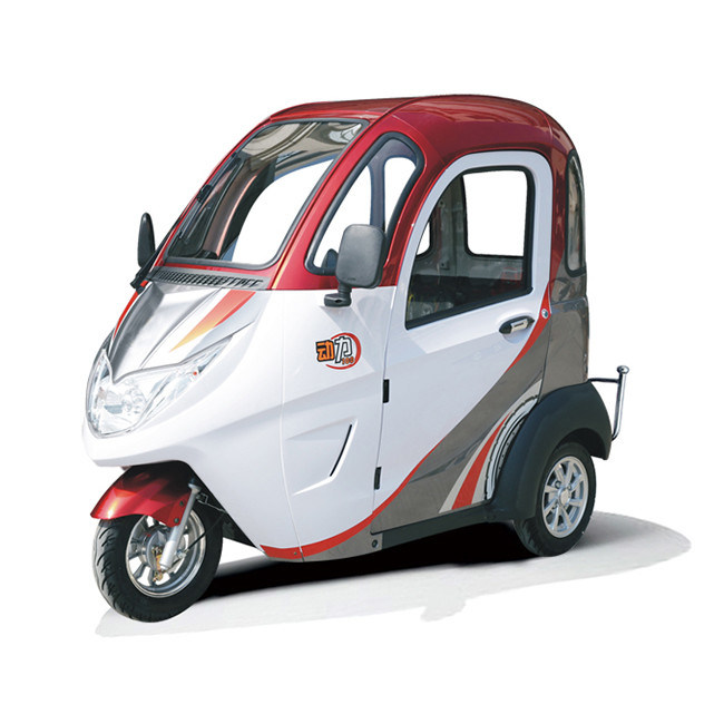 3 Seat Adult 1500W Enclosed Electric Tricycle