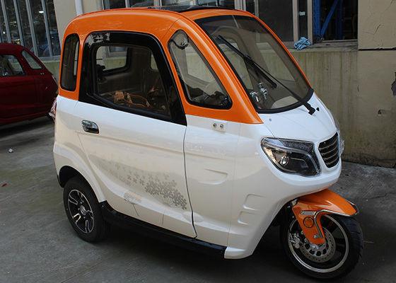 quality  3 Seat Adult 1500W Enclosed Electric Tricycle factory