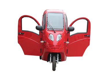 Passenger Enclosed Electric Tricycle 60 V 800 W 2 Seats For Adult 25 Km/H