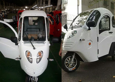 Max 25 Km/H The Elderly Covered Electric Tricycle , 800W Electric Trike Car