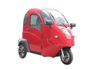 Passenger Enclosed Electric Tricycle 60 V 800 W 2 Seats For Adult 25 Km/H