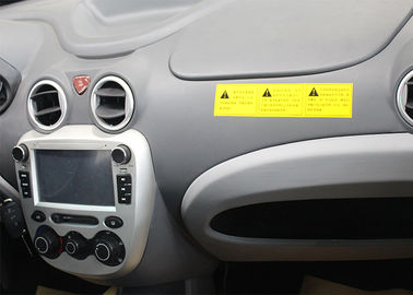 Red White Sedan Electric Car 7.5 KW AC Motor With Lithium Battery 65km/H Max