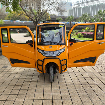 125CC Enclose Gasoline Tricycle Passenger Petrol trike with Auto-clutch