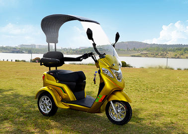 OEM 60V 500W Small Mobility Scooter , ABS 3 Wheel Electric Scooter With Cover