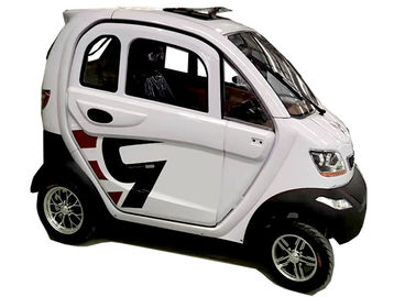 60km Travel Range Small Electric Cars , 60V 60Ah Battery Red Colour 4 Wheels Small Battery Car