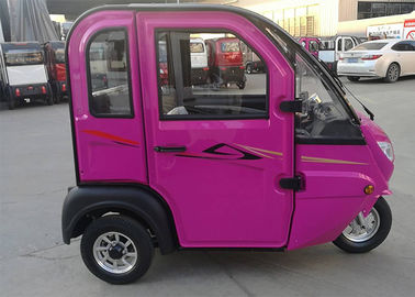 Steel Rim Enclosed Electric Tricycle 1000 W Max Loading 160 KG For Women