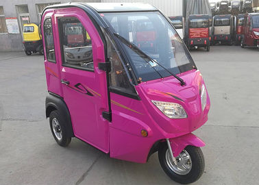 Steel Rim Enclosed Electric Tricycle 1000 W Max Loading 160 KG For Women