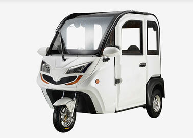 Smart Enclosed Electric Tricycle 1200 W 3 Wheels With Adjustable Seat Cabin