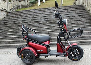 Lead Acid Battery 50km Travel Three Wheel Electric Scooter