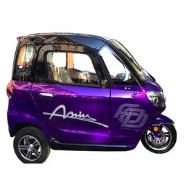 ABS Plastic 80km Travel Passenger Electric Tricycle