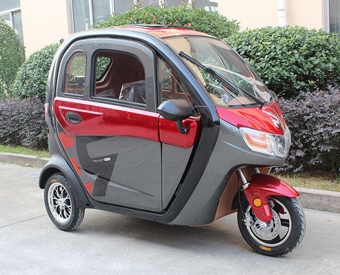 Brushless Motor Electric Passenger Tricycle 1200W 1500W Enclosed Electric Tricycle