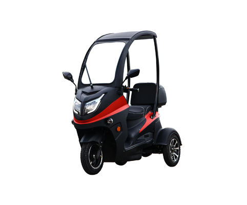 Plastic Cabin Electric Passenger Closed Tricycles 800W Enclosed Electric Trike