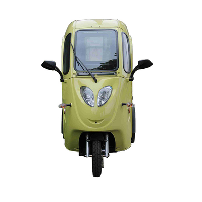 Plastic Cabin Passenger Covered Electric Tricycle 140kg Loading