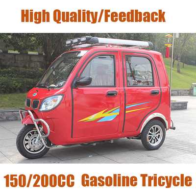 200CC Petro 3 Wheel Motorized Tricycle 5 Seater Passenger Auto Rickshaw