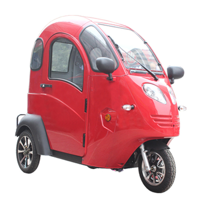 ABS Cabin 3 Wheel Enclosed Motorized Tricycle 72V 800W Handle Steering