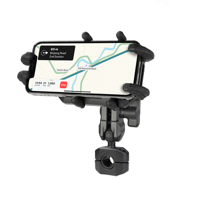 Adjustable Motorcycle Handlebar Cell Phone Holder Torque Rail Carapace Mount