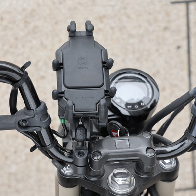 Removable Motorcycle Phone Holder Universal 360 Degree Adjustable Silicone Mobile Mount