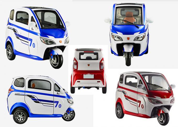 Smart 1200 W Mini Electric Car , 3 Wheels Adjustable Seat Cabin